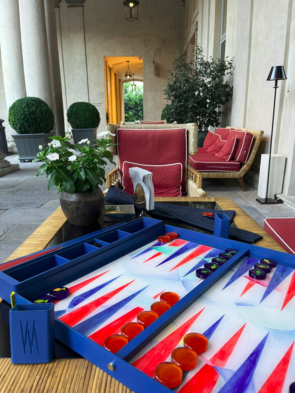 Backgammon table