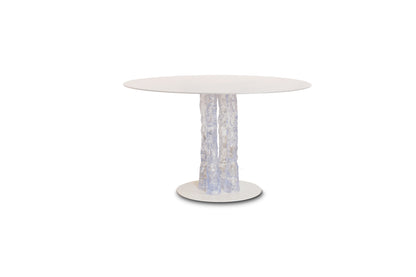 Wooden leg table by andrea bertinotti