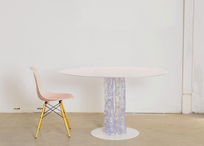 Wooden leg table by andrea bertinotti
