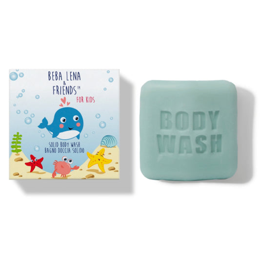 Solid body wash for kids