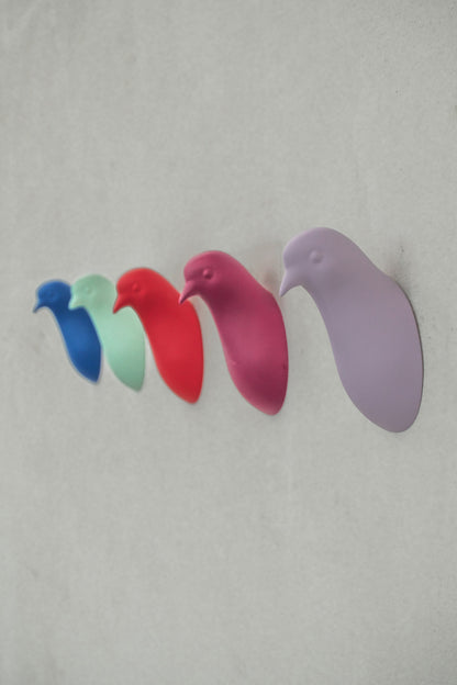 Pigeon head coat hanger by claudio bitetti