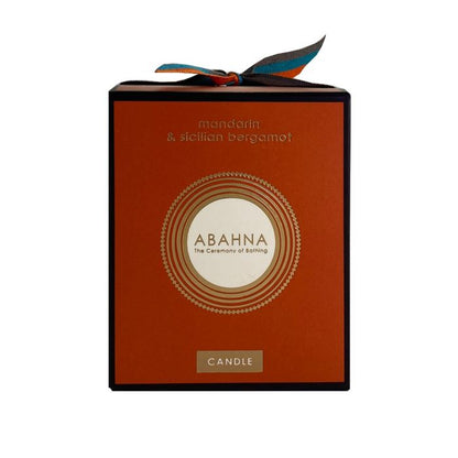 Mandarin & sicilian bergamot natural wax scented candle 180 g