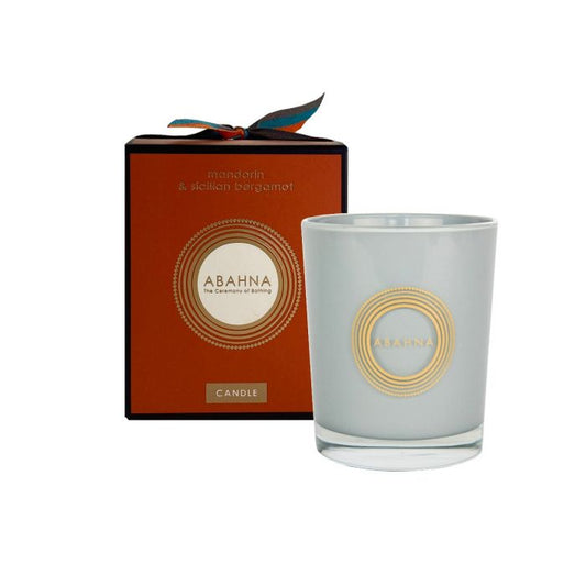 Mandarin & sicilian bergamot natural wax scented candle 180 g