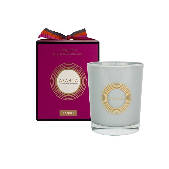 Frangipani & orange blossom natural wax scented candle 180 g